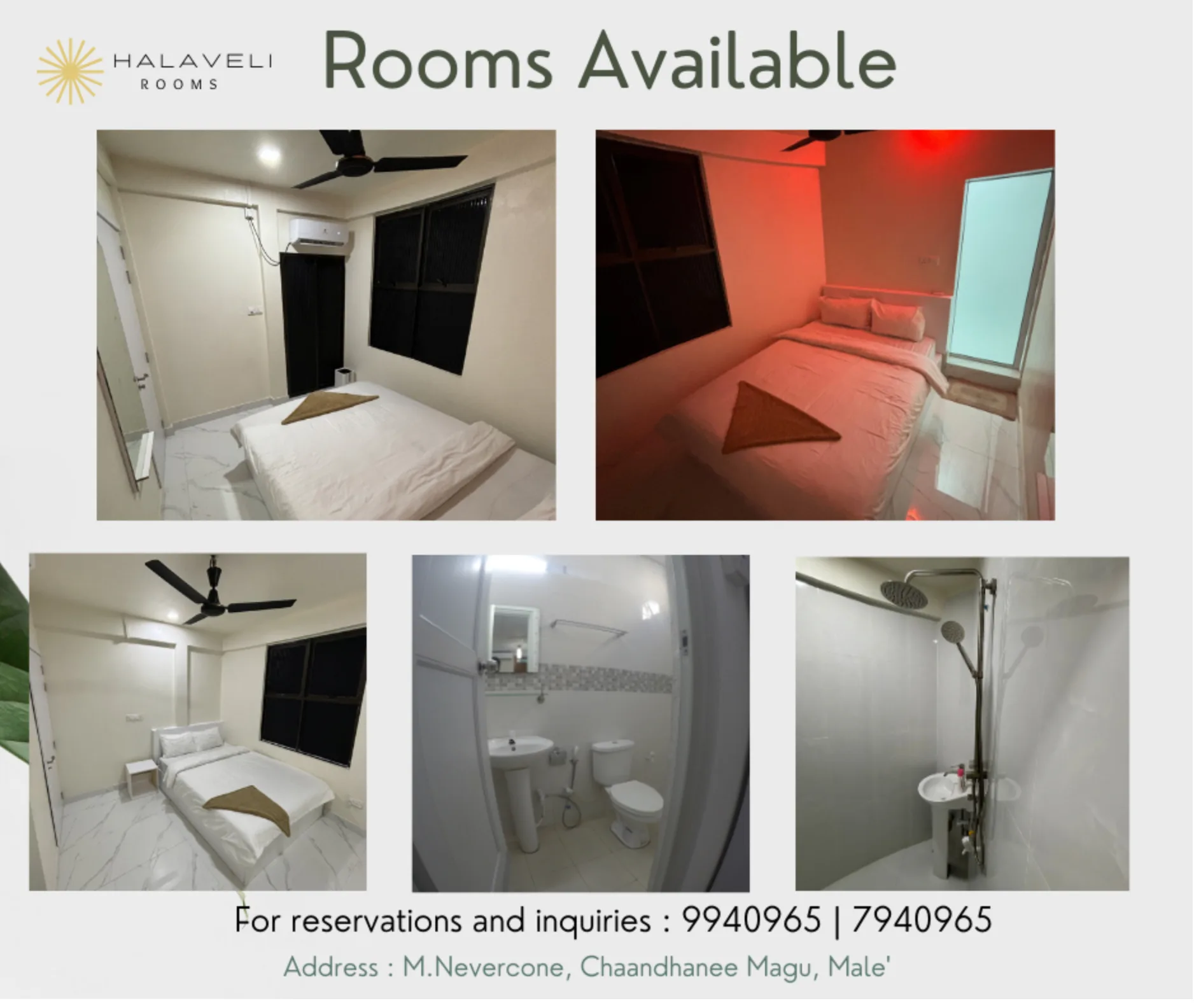 Room for Daily & Hourly Rent in Male' - Maafannu
