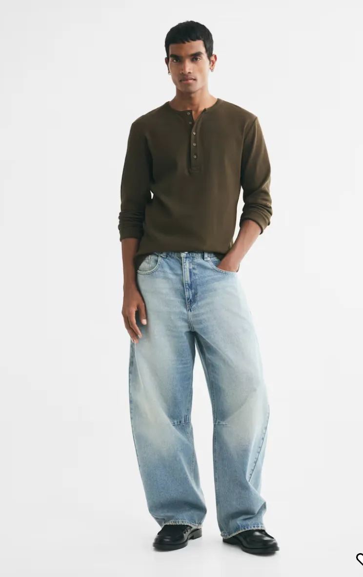 Men's Relaxed Fit Loose Baggy Denim Jeans — main image